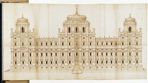 Projet pour le Louvre. Elévation pour la façade orientale du Louvre, 1664, image 1/1