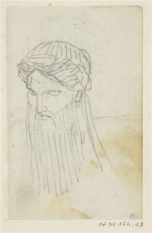 Tête d'homme barbu : Dionysos ?, image 1/2