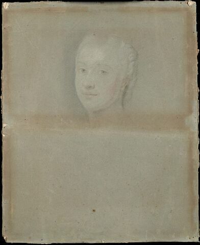 Etude pour le visage de la dauphine Marie-Josèphe de Saxe