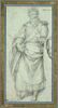 Figure drapée d'un roi portant de la main droite un vase d'encens, image 1/3