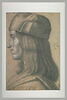 Portrait d'homme, coiffé d'un bonnet, de profil, image 2/2