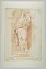 Sainte Suzanne debout dans une niche tenant une palme, image 2/2