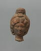 figurine de tête de femme romaine à cou fermé, image 1/2