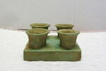vase quadruple ; godet, image 1/4