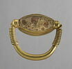 bague à chaton mobile ; scaraboïde ; bague à chaton cerclé ; bague à axe à extrémités enroulées ; bague en anneau renflé ; bague à butées, image 2/2
