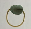 bague à chaton mobile ; bague en anneau à extrémités enroulées ; bague en anneau mince ; scarabée, image 2/2