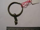boucle d'oreille en anneau à pendentif ; perle, image 2/2