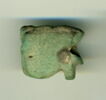 amulette oudjat simple monoface ; amulette oudjat à dos lisse convexe, image 1/2