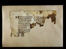 feuillet de codex ; fragment, image 1/4