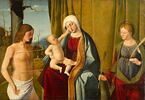 La Vierge, l'Enfant, saint Sébastien et sainte Ursule, image 2/4