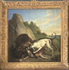 Sanglier arrêté par quatre chiens, image 1/2