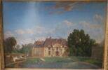 Vue du château de Chantilly, prise de la grille d'honneur, image 1/2