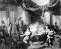 Octave se rendant chez Cléopâtre pour l'amener en captivité à Rome, la trouve sur son lit de mort, image 7/7
