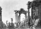 Ruines avec fontaine et arc, image 3/3