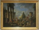Une sibylle prêchant dans des ruines, image 2/6