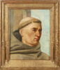 Tête d'un saint franciscain, fragment d'un retable, image 1/5