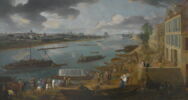 Vue de Paris, prise du quai de la Rapée sur la Salpêtrière, l'île Saint-Louis et l'île de la Cité, image 1/3