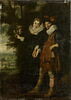 Deux personnages dans un parc, image 1/2