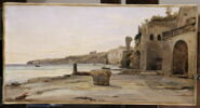 Vue de la côte de Pouzzoles, prise du château de la Reine Jeanne. Étude., image 1/2