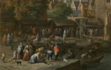 Marché aux poissons dans une ville portuaire ; ou Le Marché aux poissons d'Anvers, image 3/4