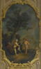 Enfants jouant avec un chien et des épées de bois, image 1/3