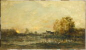 Le marais au soleil couchant., image 1/2