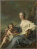 Madame de Sambreval, représentée en Érato, muse de la poésie lyrique (Françoise Geneviève de Vallembras de Sambreval (1700-1779)), image 1/2