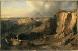 Spolète près de Pérouse, dit parfois à tort: Vue de la campagne de Naples., image 2/2