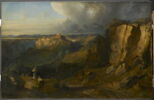Spolète près de Pérouse, dit parfois à tort: Vue de la campagne de Naples., image 1/2