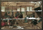 Corps de garde de singes militaires, buvant ou jouant aux cartes et au tric-trac, image 4/4