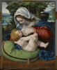 La Vierge allaitant l'Enfant, dit La Vierge au coussin vert, image 1/12