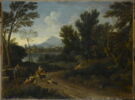 Paysage avec trois bergers et trois chiens, image 1/3
