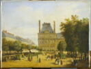 Six petites vues de Paris : Invalides, Place de la Concorde, Arc de Triomphe de l'Etoile, Pavillon de Marsan, Tuileries, Place Vendôme, Passerelle des Arts, image 12/17