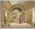 La Grande Galerie du musée du Louvre pendant les travaux, en 1946., image 1/3