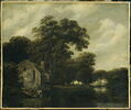 Paysage avec une laveuse de linge près d'une chaumière, image 2/3