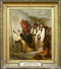 Une famille monténégrine pleurant ses morts après un combat, à l'entrée du monastère de Cettigne, image 2/3