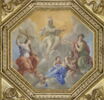 Plafond : Salle des Antonins - au centre de la voûte: la Religion et les Vertus théologales, image 1/6