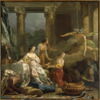 Mercure amoureux de Hersé, change en pierre Aglaure qui voulait l'empêcher d'entrer chez sa soeur, image 1/5