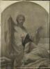 La communion mystique de sainte Catherine de Sienne, dit parfois à tort La communion mystique de sainte Claire. Grisaille inachevée., image 1/3