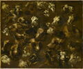 Têtes de moutons, brebis, béliers, chiens et chèvres, image 1/3