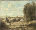 Entrée de village, dit aussi Village au bord de la mer., image 1/2