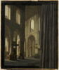 Intérieur d'église partiellement masqué par un rideau, image 1/9