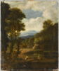 Paysage boisé avec personnages assis près d'une cascade, image 17/19