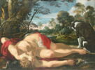 Adonis mort, avec son chien, image 2/4