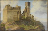 Vue des ruines de la Schönburg, près d'Oberwesel (Allemagne), sur le Rhin, image 1/2