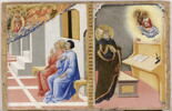 L'Apparition de saint Jérôme, entouré d'anges et de saints, à Sulpice Sévère et un compagnon, puis, aux côtés de saint Jean Baptiste, à saint Augustin, image 1/6
