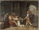 Méléagre supplié par sa famille de prendre les armes pour défendre la ville de Calydon, image 1/3
