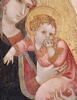 La Vierge et l'Enfant ; dans le médaillon trilobé à l'intérieur du gâble, Le Calvaire, image 8/9