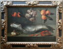 Nature morte au poisson avec crabe, crevettes, oignons et oranges, image 2/3