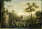 L'île d'Amour. Des Nymphes enlèvent à ce dieu ses flèches et son carquois., image 1/4